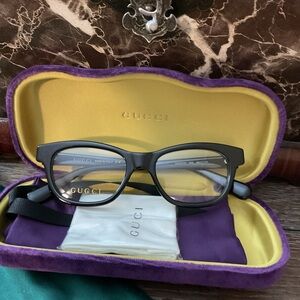 Gucci Black Eyeglasses with Case